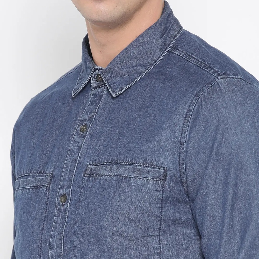 Forever 21 Indigo Denim Top